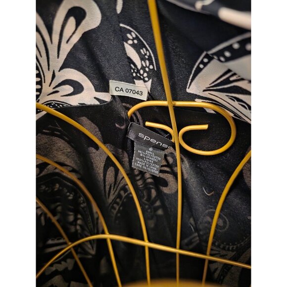 Spense Black White Women's Dress Size 6 Polyester Spandex - Picture 16 of 16